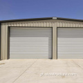 Garagem de estrutura de aço de porta dupla